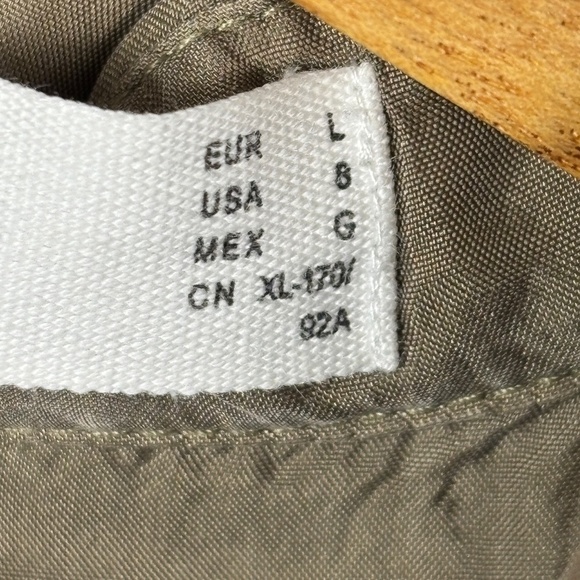 MNG Mango Women Long Sleeve 100% Silk Button Down Shirt Sz L Classic Luxe Career - Picture 5 of 9